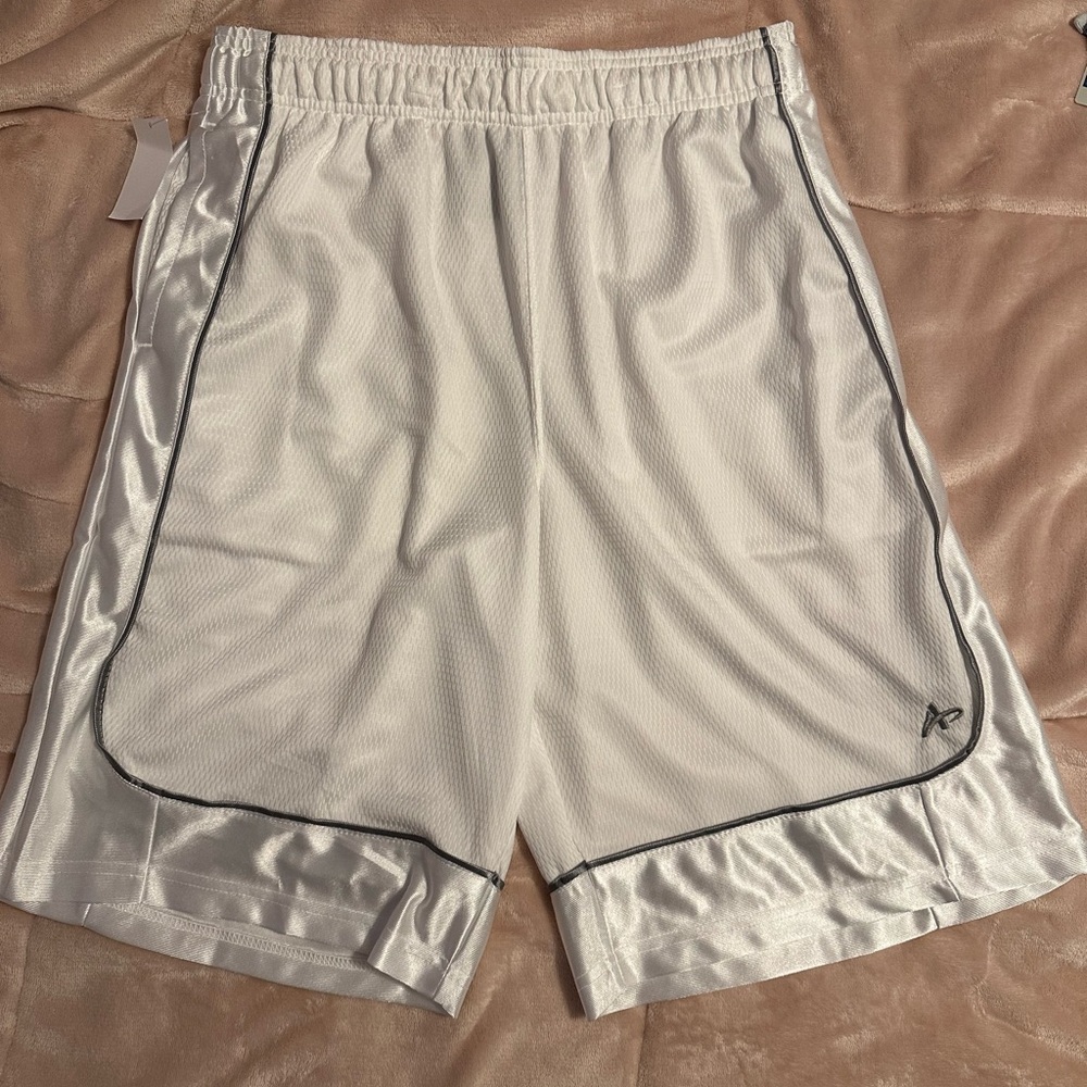 Mens White Athletic Shorts